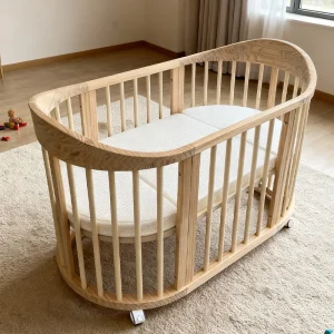 Wholesale Convertible Wooden Newborn Crib