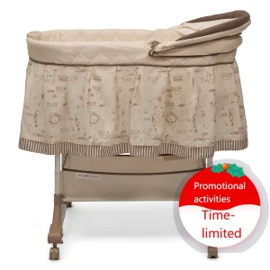 Delta Children Portable Rocking Bassinet for Newborns Bedside Sleeper Crib
