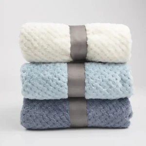 Baby Blanket Soft Fleece Infant Thick Quilt Bedding Swaddle Wrap Blanket