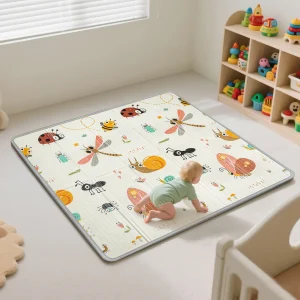 Foldable Baby Play Mat - PIGLOG 50 X 50 Waterproof Playpen Mat
