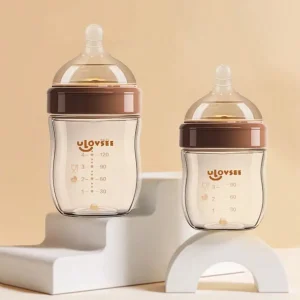 4oz/8oz Wide-Neck Glass Baby Bottles