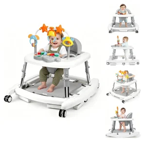 Adjustable Height 5-in-1 Baby Walker
