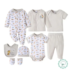 Soft Baby Romper Set with Accessories