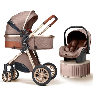 3-in-1 Luxury High Landscape Baby Stroller
